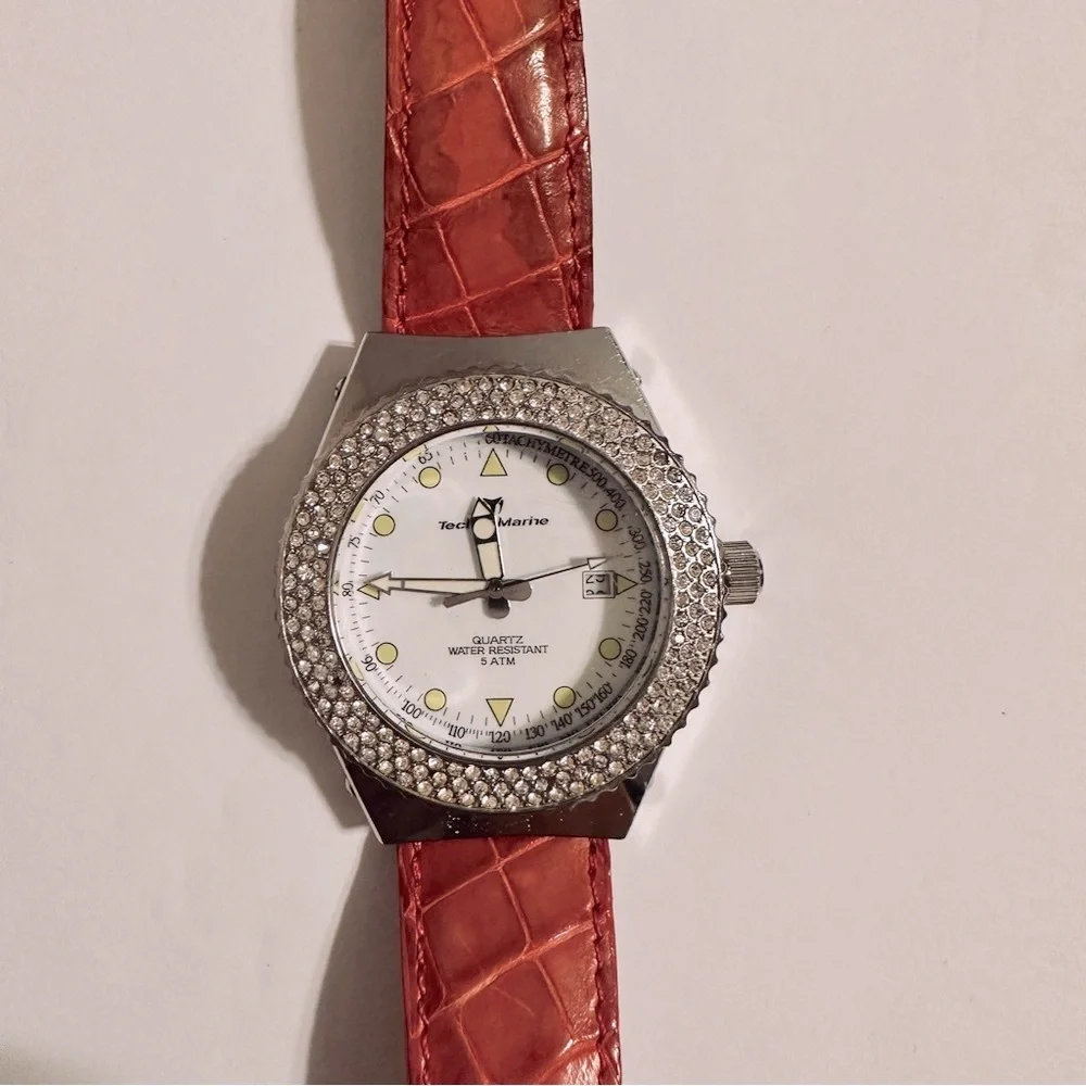 Ladies Technomarine Techno Diamond Day Date Quartz Watch